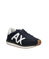 ARMANI EXCHANGE ROYALE SUEDE AIR MESH Ledersneakers mit AX-Logo - Herrenschuhe