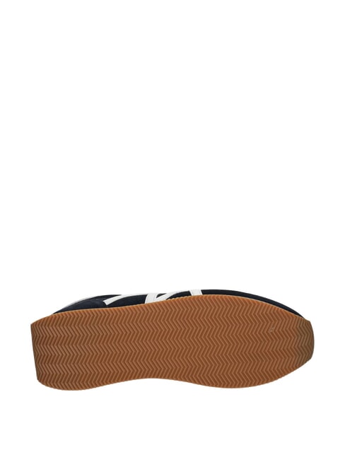 ROYALE SUEDE AIR MESH Ledersneakers mit AX-Logo Marineblau + Cremeweiß - Herrenschuhe