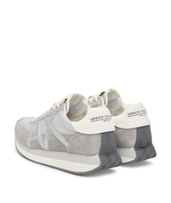 ARMANI EXCHANGE ROYALE SUEDE AIR MESH Turnschuhe grau+silber - Damenschuhe - 3
