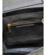 LESAC SABRINA Dollar-Umh&auml;ngetasche aus Leder Schwarz - Damentaschen - 7