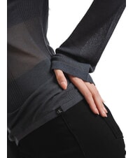 CALVIN KLEIN CK JEANS Transparenter Pullover mit Rundhalsausschnitt Ebenholz - Damenpullover - 4