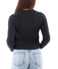 CALVIN KLEIN CK JEANS Kurzer Pullover mit Rundhalsausschnitt Ebenholzheide - Damenpullover - 2