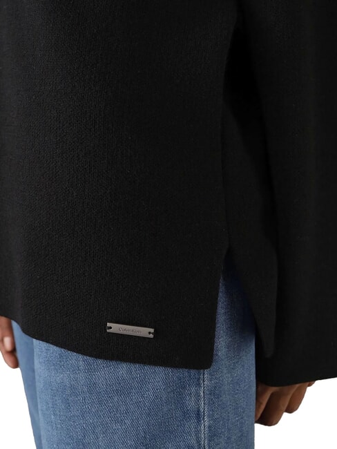 CK Pullover mit V-Ausschnitt und weiten Ärmeln ck schwarz - Damenpullover