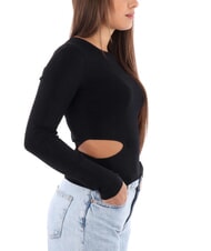 CALVIN KLEIN CK JEANS Pullover mit seitlichem Cutout ck schwarz - Damenpullover - 3