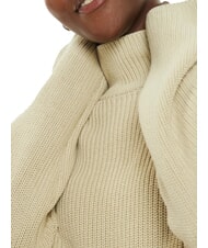 CALVIN KLEIN CK JEANS Rollkragenpullover aus Baumwolle mit entspannter Passform Pelikan - Damenpullover - 3