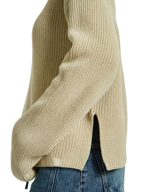 CK JEANS Rollkragenpullover aus Baumwolle mit entspannter Passform Pelikan - Damenpullover