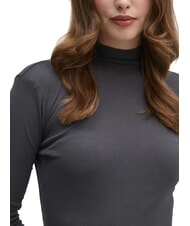 CALVIN KLEIN CK JEANS Rollkragenpullover aus Baumwolle Ebenholz - Damenpullover - 4