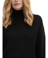 CALVIN KLEIN CK JEANS Rollkragenpullover aus Baumwolle mit entspannter Passform ck schwarz - Damenpullover - 3