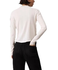 CALVIN KLEIN CK JEANS Rollkragenpullover aus Baumwolle Elfenbein - Damenpullover - 2