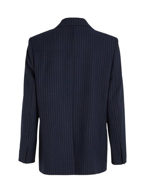 CK Nadelstreifen-Blazerjacke Nachthimmel / grauer Morgenstreifen - Damenjacken