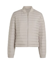 CALVIN KLEIN CK Leichte, kurze Daunensteppjacke Holzasche - Damenjeans - 3