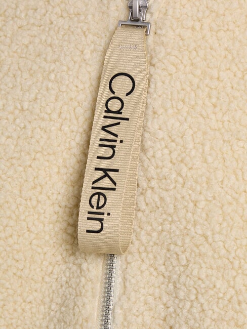 CK JEANS Fleecejacke mit durchgehendem Reißverschluss und Kapuze Hafendunst - Damenjacken