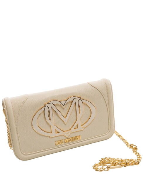 LOGO Clutch mit Schultergurt Elfenbein - Damentaschen