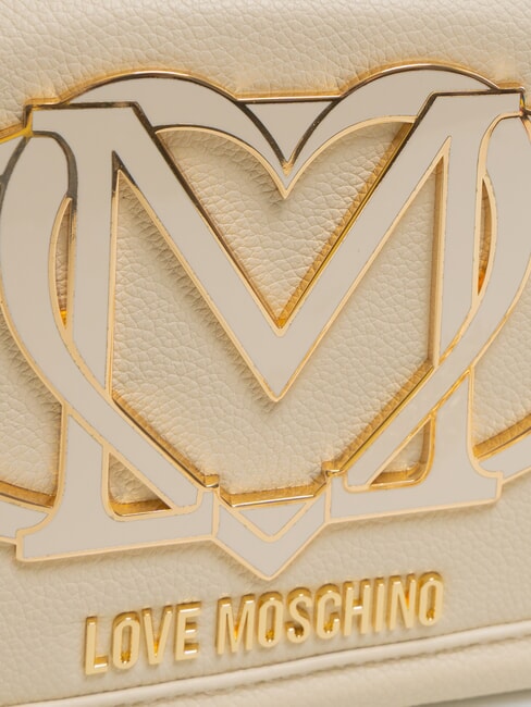 LOGO Clutch mit Schultergurt Elfenbein - Damentaschen