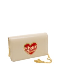 LOVE MOSCHINO LOVE HEART  Umhängetasche Elfenbein - Damentaschen - 2