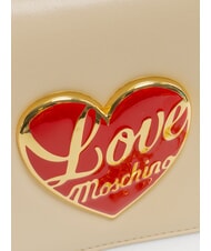 LOVE MOSCHINO LOVE HEART  Umhängetasche Elfenbein - Damentaschen - 3