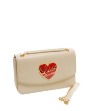 LOVE MOSCHINO LOVE HEART  Umhängetasche Elfenbein - Damentaschen - 2