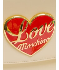 LOVE MOSCHINO LOVE HEART  Umhängetasche Elfenbein - Damentaschen - 3