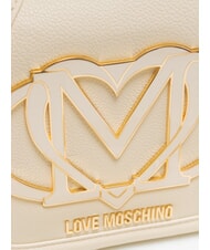 LOVE MOSCHINO LOGO  Mini-Umhängetasche Elfenbein - Damentaschen - 3