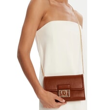 LOVE MOSCHINO SMART DAILY Clutch mit Kette Kastanie - Damentaschen - 5