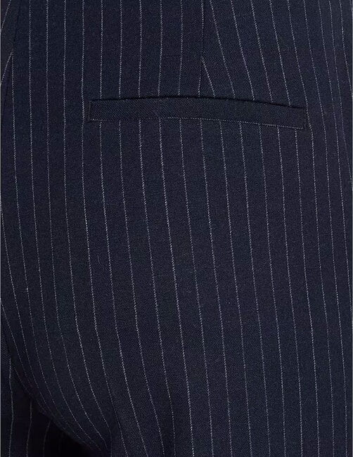 CK Weite Nadelstreifenhose Nachthimmel / grauer Morgenstreifen - Damenhosen