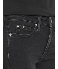CALVIN KLEIN CK JEANS Skinny-Fit-Jeans mit mittlerer Leibhöhe schwarzer Denim - Damenjeans - 3