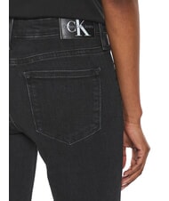 CALVIN KLEIN CK JEANS Skinny-Fit-Jeans mit mittlerer Leibh&ouml;he schwarzer Denim - Damenjeans - 4