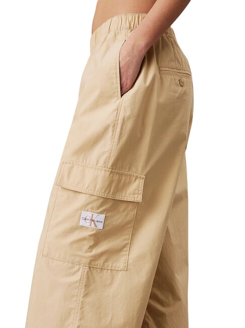 CK JEANS Cargohose aus Baumwolle blasses Khaki - Damenhosen