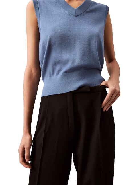 CK Palazzohose mit Bundfalten Schwarz - Damenhosen