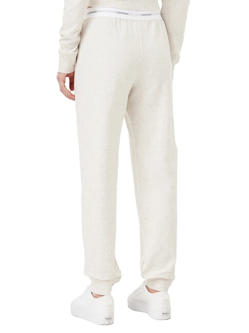 CK Trainingshose mit Logo-Gummizug Haferflocken-Heidekraut - Sportanzüge für Damen