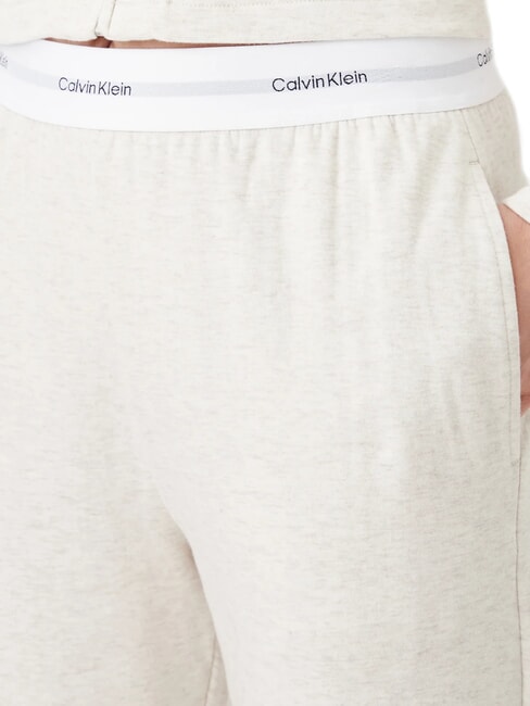 CK Trainingshose mit Logo-Gummizug Haferflocken-Heidekraut - Sportanzüge für Damen