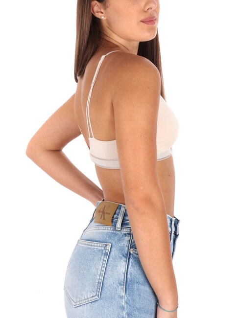 CK Triangel-Bralette-BH Sandshell mit neuem Steinlogo - BHs Damen