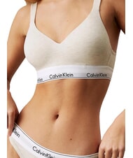 CALVIN KLEIN CK Vorgeformter Baumwoll-BH Haferflocken-Heidekraut - BHs Damen - 4