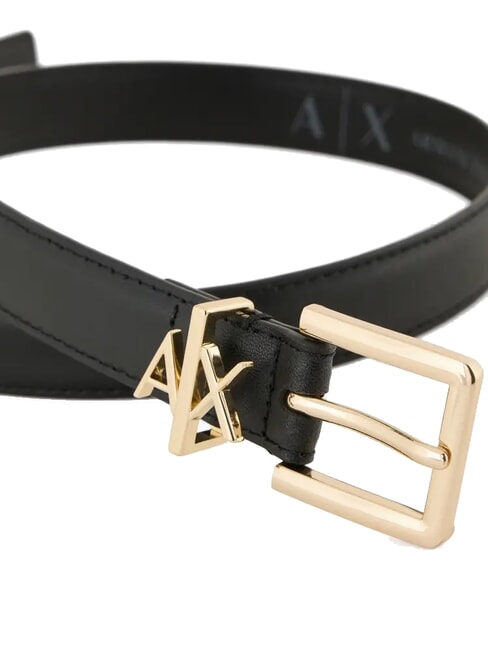 TONGUE Ledergürtel Schwarz - Gürtel