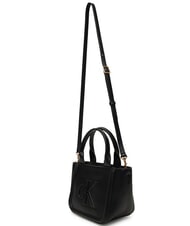 CALVIN KLEIN BOLD MONOGRAM Mini-Handtasche mit Schultergurt auf Schwarz - Damentaschen - 3