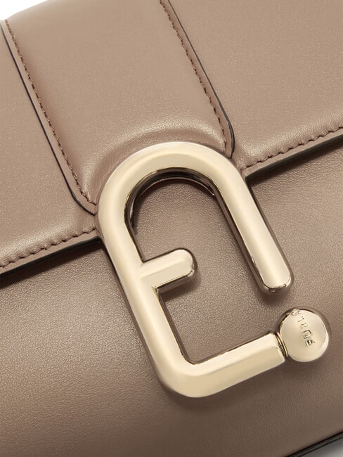 URBAN Kleine Umhängetasche aus Leder grau - Damentaschen