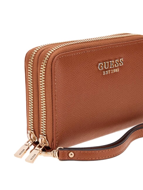 AMORETTE Mittelgroße Geldbörse mit 2 Reißverschlüssen COGNAC - Brieftaschen Damen