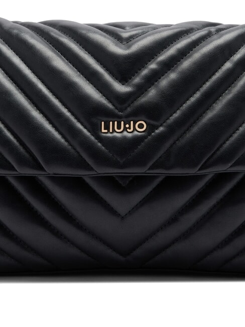 LUNNY Mittelgroße gesteppte Hobo-Tasche SCHWARZ - Damentaschen