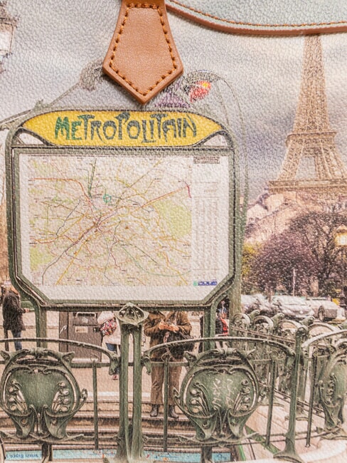 YESBAG Umhängetasche Pariser Metro - Damentaschen