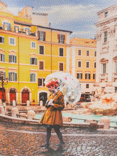 YESBAG Schultertasche Regenbogen Rom - Damentaschen