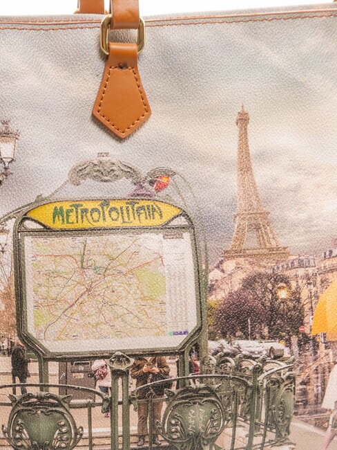 YESBAG Schultertasche Pariser Metro - Damentaschen