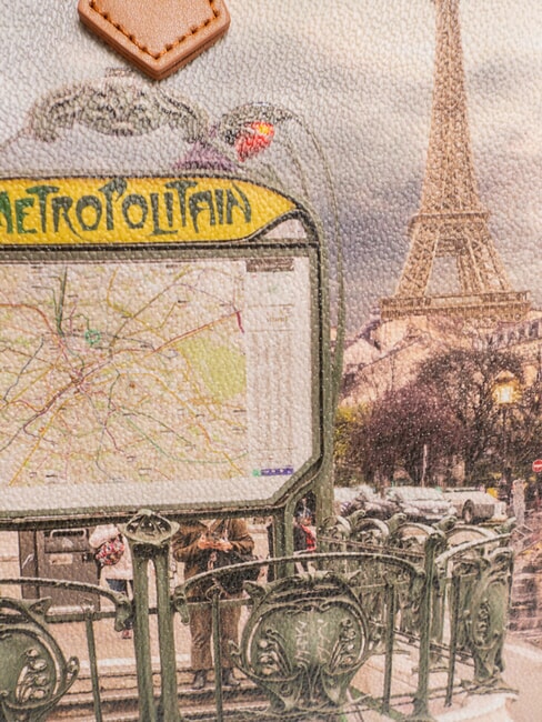 YESBAG Bedruckte Umhängetasche Pariser Metro - Damentaschen