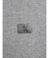 CALVIN KLEIN CK JEANS Rollkragen-Sweatshirt mit durchgehendem Rei&szlig;verschluss grau meliert - Sweatshirts Herren - 6
