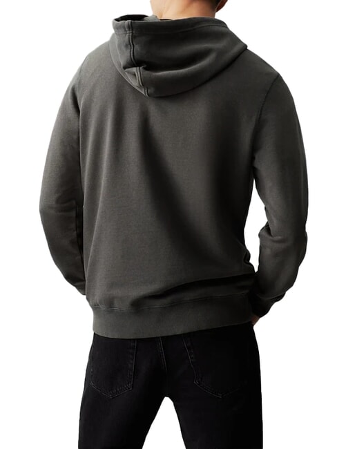 CK JEANS Hoodie mit gesticktem Logo gewaschenes Schwarz - Sweatshirts Herren