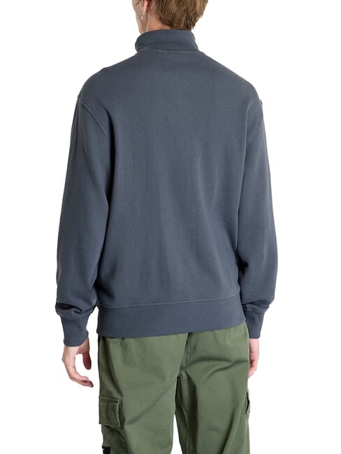 CK JEANS Rollkragen-Sweatshirt mit durchgehendem Reißverschluss Ebenholz - Sweatshirts Herren