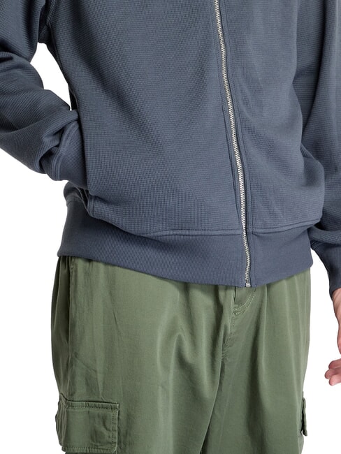 CK JEANS Rollkragen-Sweatshirt mit durchgehendem Reißverschluss Ebenholz - Sweatshirts Herren