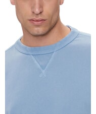 CALVIN KLEIN CK JEANS Sweatshirt mit Rundhalsausschnitt aus Baumwolle verwaschener Denim - Sweatshirts Herren - 4