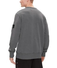 CALVIN KLEIN CK JEANS Sweatshirt mit Rundhalsausschnitt aus Baumwolle gewaschenes Schwarz - Sweatshirts Herren - 2