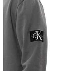 CALVIN KLEIN CK JEANS Sweatshirt mit Rundhalsausschnitt aus Baumwolle gewaschenes Schwarz - Sweatshirts Herren - 4