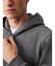 CALVIN KLEIN CK PERFORMANCE Kapuzenjacke mit durchgehendem Rei&szlig;verschluss mittelgrau meliert - Sweatshirts Herren - 2
